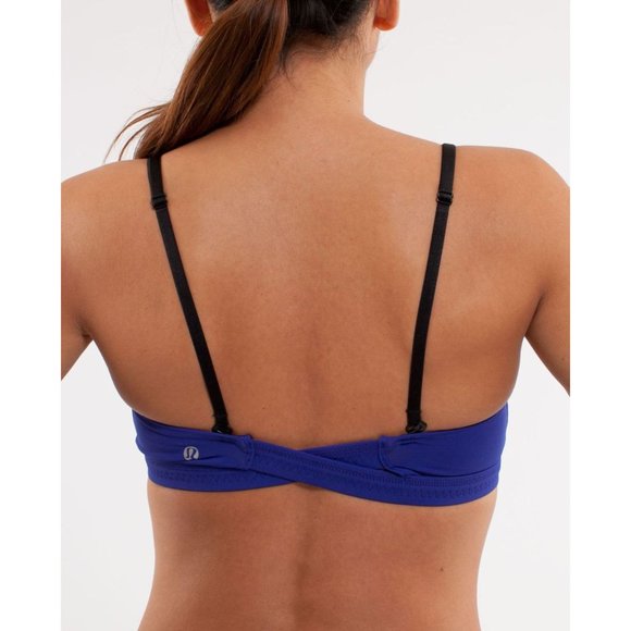 LULULEMON Blue It's Getting Hot in Here Bra sz 6 - Picture 14 of 15